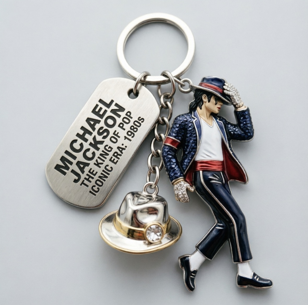 Michael Jackson Keychain Backp - đánh giá và giá Rings
