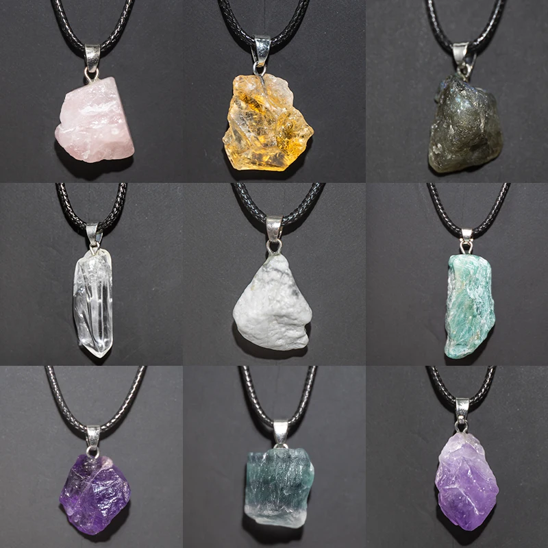 Tự Nhiên Amethysts Vòng Cổ Hoa - đánh giá và giá Crystal Pendant Necklace Natural Stone