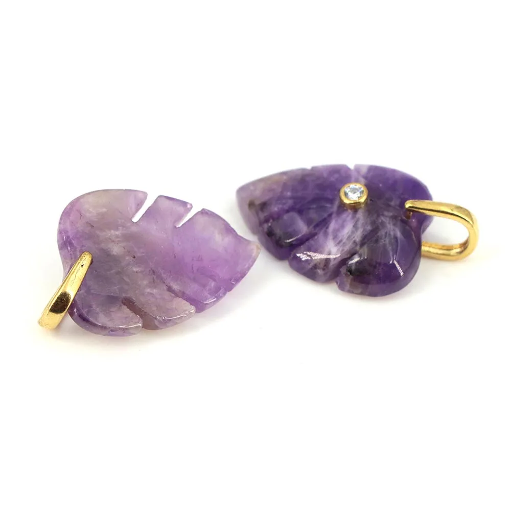 Natural Healing Crystal Leaf P - đánh giá và giá Crystal Pendant Necklace Natural Stone