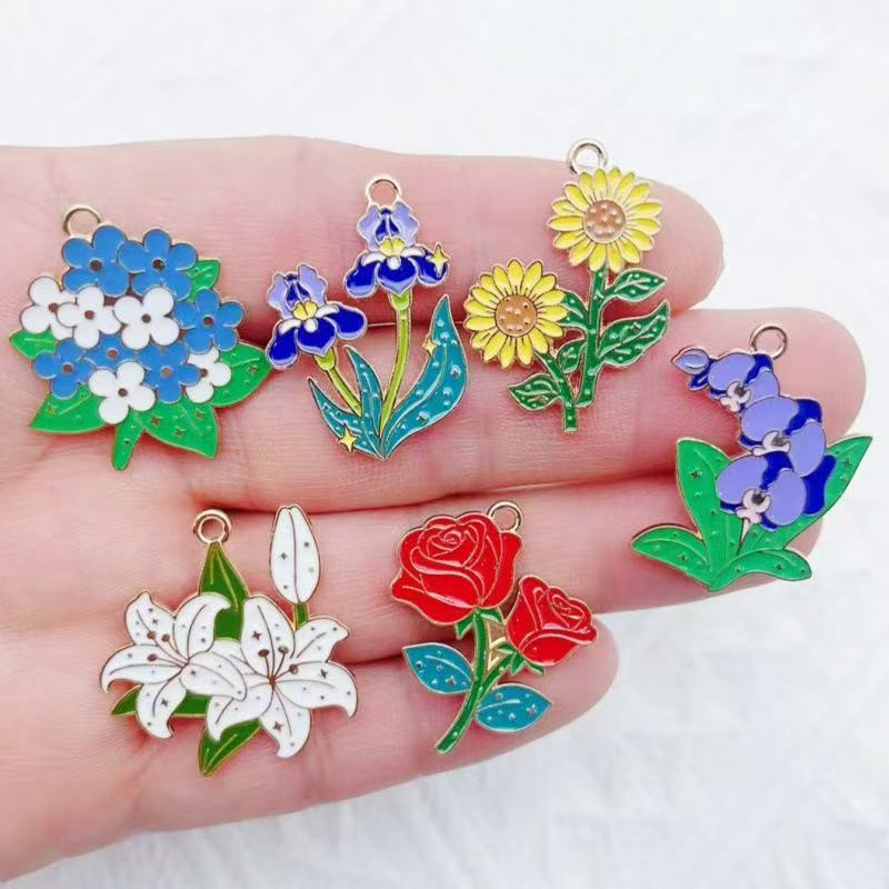 10pcs Plant Flower Bouquet Sun - đánh giá và giá Earrings