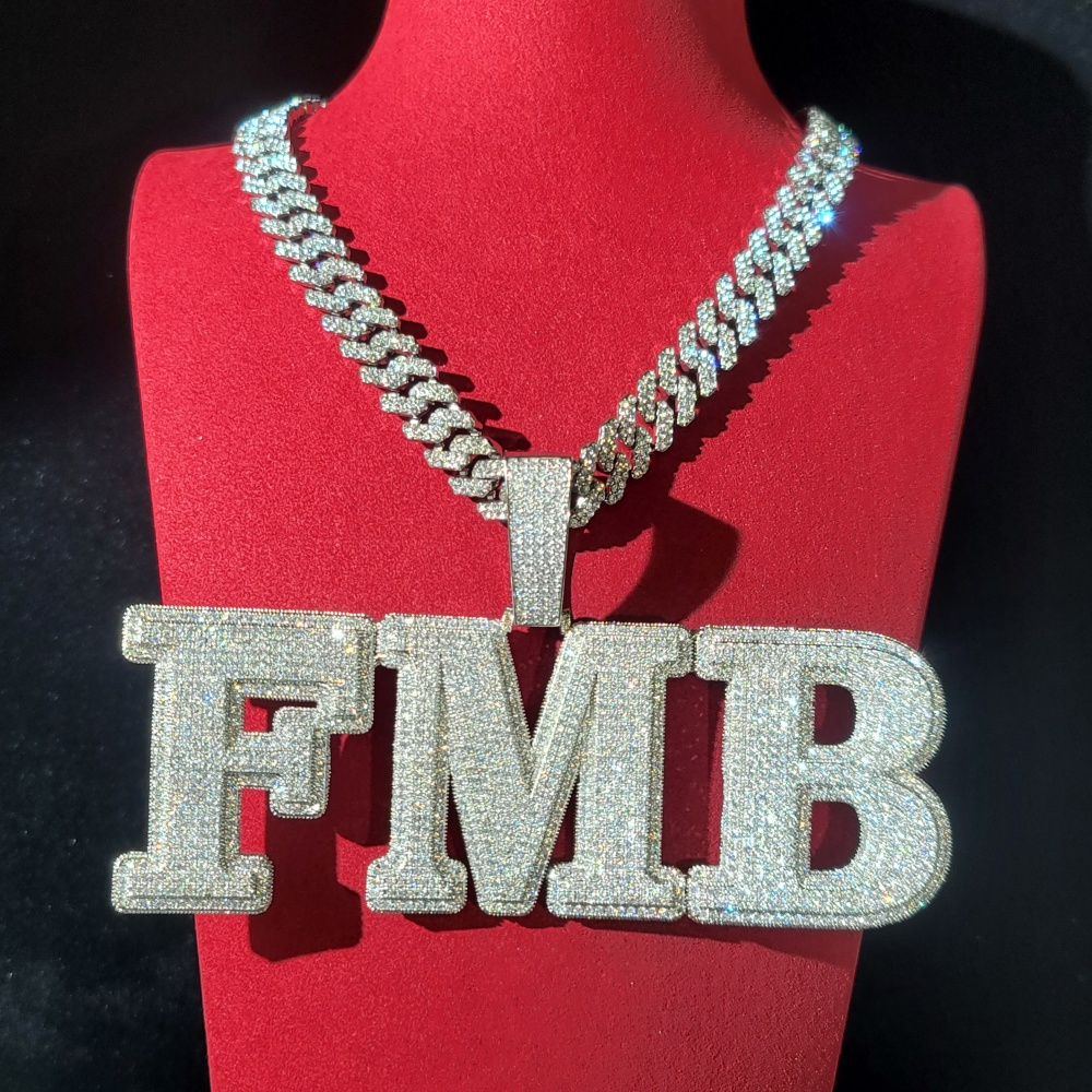 Custom Pave Cubic Zircon Lette - đánh giá và giá Cuban Link Chain 12Mm