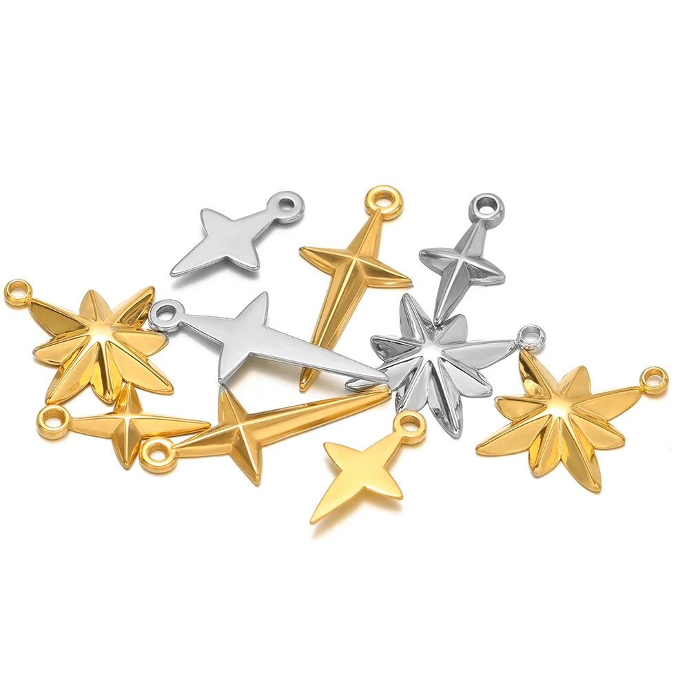 5pcs High Quality Stainless St - đánh giá và giá Cross Pendant Necklace Gold