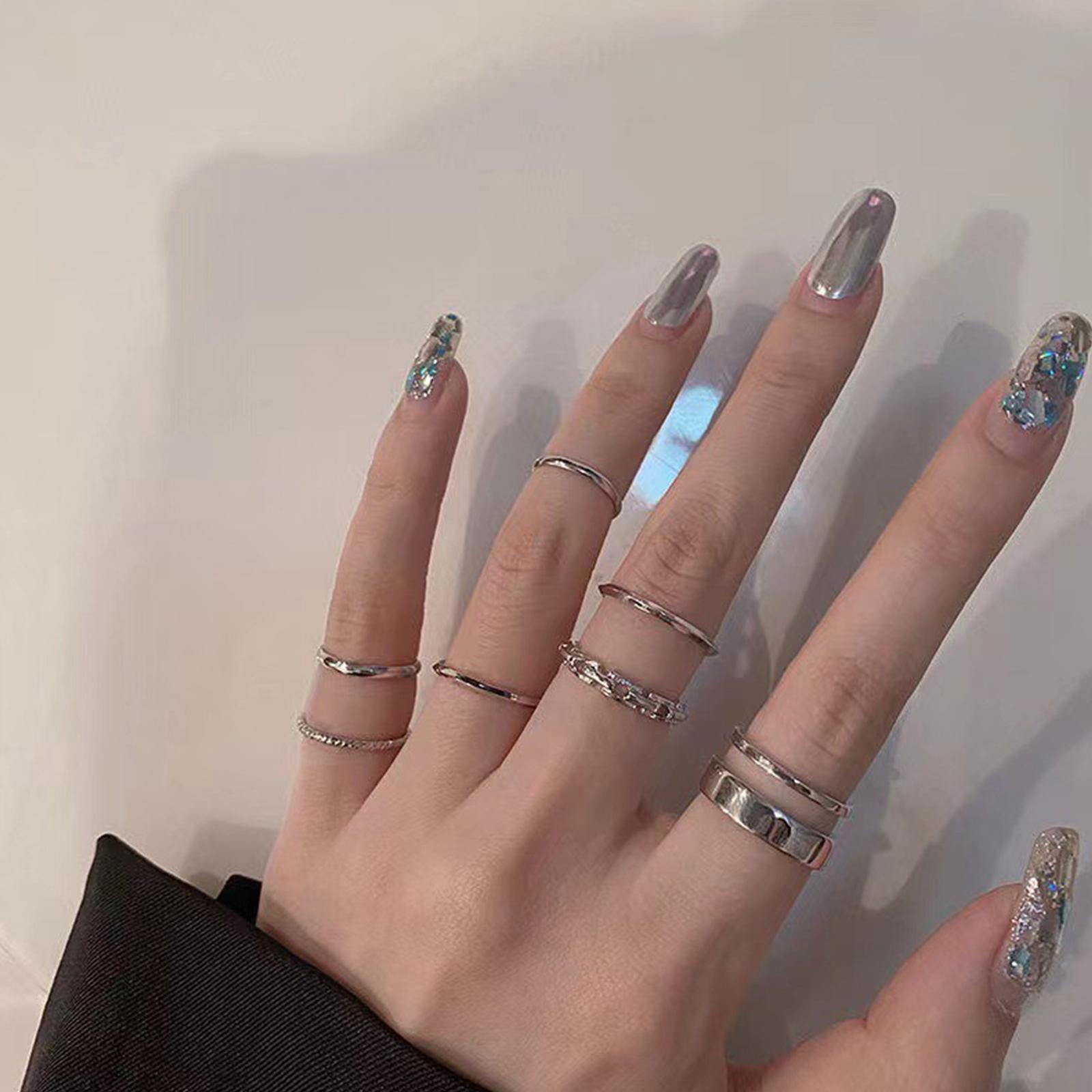 Ladies Hip Hop Ring Set Vintag - đánh giá và giá Vintage Punk Knuckle Rings Set